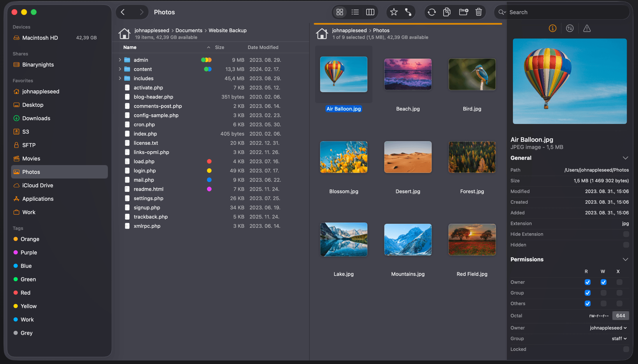 ForkLift 4 dual-pane file manager